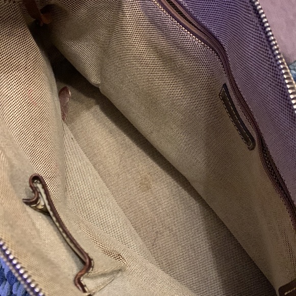 Dooney & Bourke Brown/Tan Signature Canvas Leather Purse - Picture 16 of 16